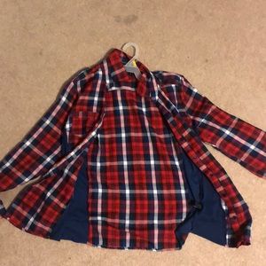 Red and blue flannel